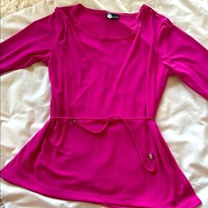 Pink Women's Tie front blouse